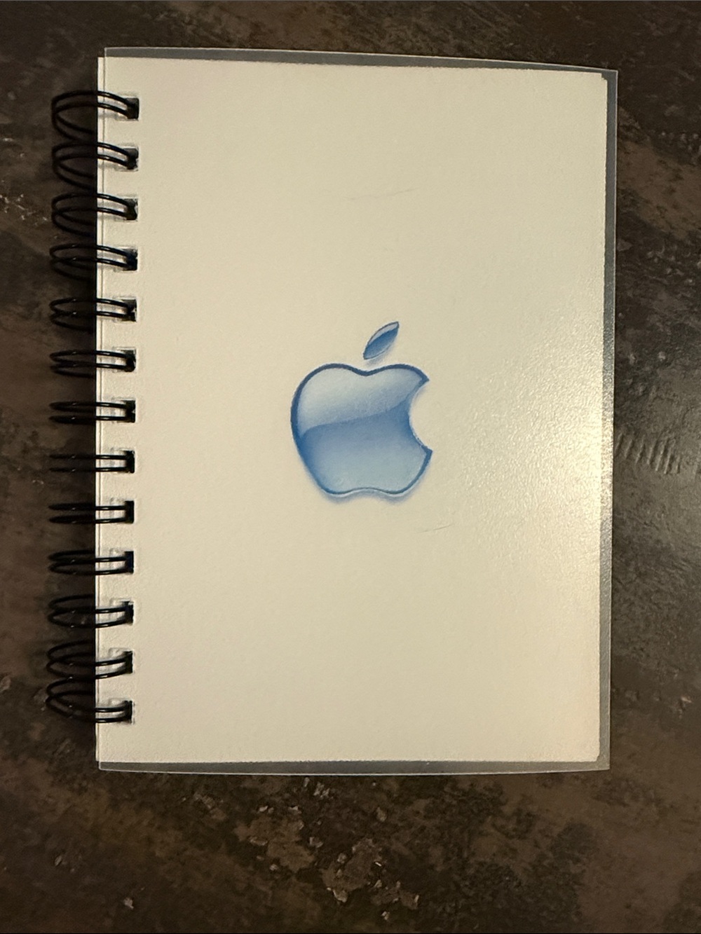 Rare Vintage Apple Internal Training Spiral Notebook Blank Pages + Blue Logo